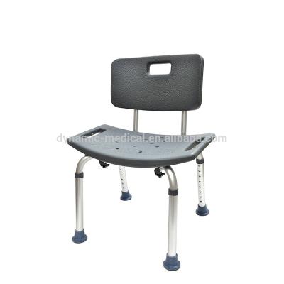 China Height Adjustable Height Adjustable Aluminum Shower Chair With Backrest for sale