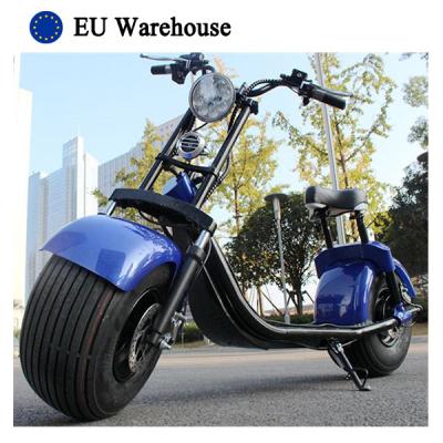 China EU Warehouse Citycoco 18* 9.5 Inch 1500w 60v Unisex Electric Motorcycle Scooter High Performance Big Wheel Citycoco for sale