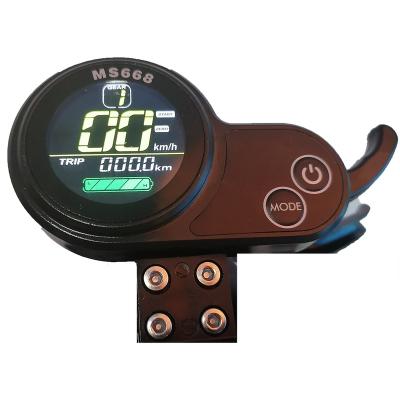 China Electric scooter display - yunli MS668 waterproof display disc speed time power display for ZonDoo scooter elektroskuter display for sale