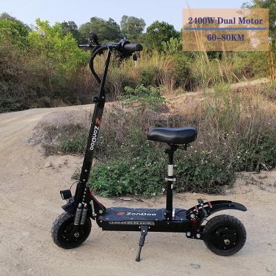 China Unisex EU warehouse, OEM&ODM ZonDoo off-road electric scooter 2400W scooter similar to HONEY WHALE for adults for sale