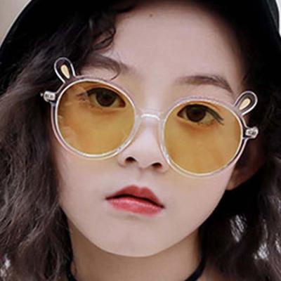 China Wholesale Cheap Transparent Fashion Sunglasses Cartoon Sunglasses Children Kids Round Sunglasses for sale