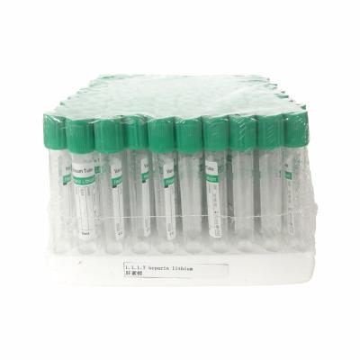 China Micro PET Pint Blood Test Collection Tube Green Cap Vacuum Blood Collection Tube for sale