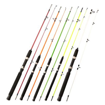 중국 Lightweight Two Piece 1.35m 1.5m 1.65m 1.8m 2.1m 2.4m 2.7 Spinning CW Color Painting Fiberglass Rod Surfcasting Fishing Rods 100-250 m 판매용