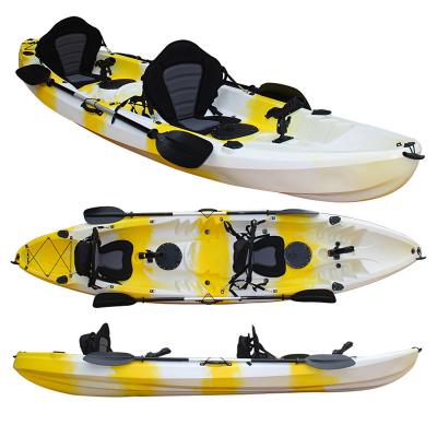 Cina Chinese wholesale cheap plastic sea kayak two person kayak 3 person no 3.8m fishing boat inflatable canoe kayaking on sale in vendita