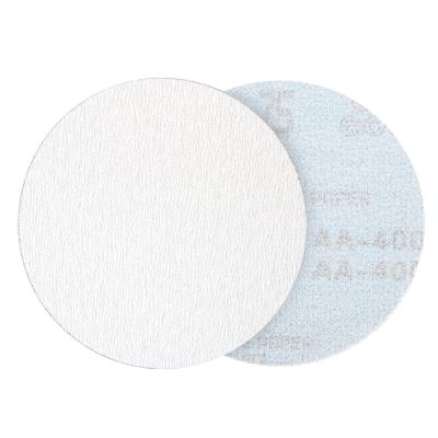 China Ceramic Dry Sandpaper Assembled Mesh Hook And Loop Sanding Disc 125Mm Polishing Sandpaper Disc for sale