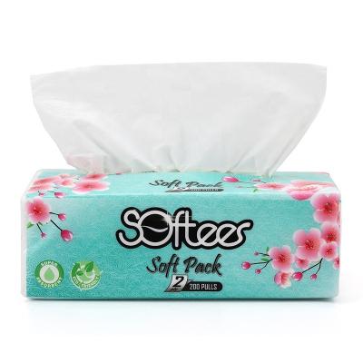 China Pocket Tissue 100% Virgin Pulp Facial Tissue Rolls Facial Tissue 100 Pulls for sale