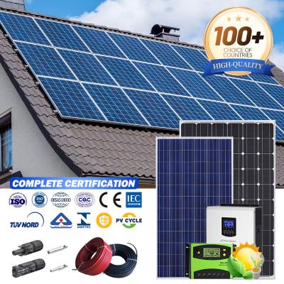 China 10kW 20kW 30kW 40kW Solar Energy Cell Panel Roof Power System Station Full Set of Customization 210*105mm Mono for sale