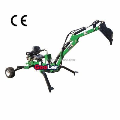 China ATV/UTV Backhoe CE Approval 13HP/15HP ATV Gasoline Backhoe Towable Excavator ATV-13 For Sale for sale