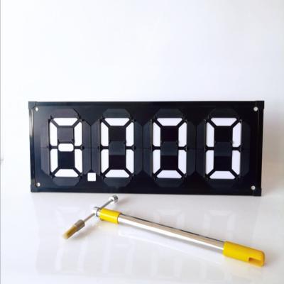 China Energy-saving Magnetic Petroleum Gas Station Board Price Digital Display Panel Aluminous Turnover Model Led Gas Price Signs for sale