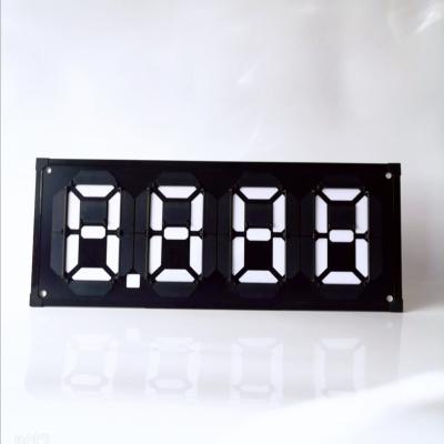 China Price Signs Outdoor Waterproof Magnetic Gas Station Flip Panel 7 Segment Light Reflection Digital Price Display for sale