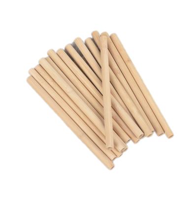 China Disposable Customizable Customized Designed Biodegradable Bamboo Bamboo Drinking Straw Bamboo Straw for sale