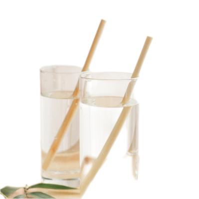 China Disposable Food Grade No Plastic With Thickness 8.0*20cm Bamboo Drinking Straw Bamboo Straw for sale