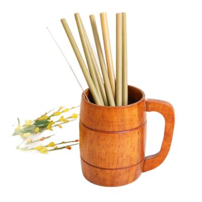 China Eco Friendly Disposable Reusable Straws Customizable Biodegradable Bamboo Straw for sale