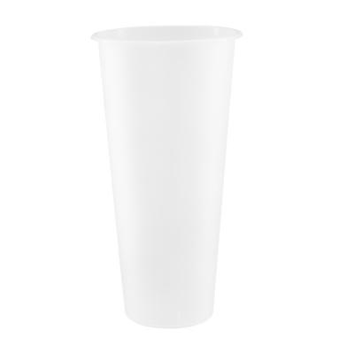 China 100% Eco-friendly Disposable U Shape Boba Tea Coffee Juice PP Cup Custom Logo Boba Tea Coffee Juice pp Cup for sale