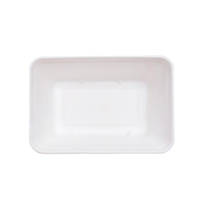 China Disposable optional with healthy bagasse 650ml square bagasse 650ml square lid disposable bowl hot sale disposable bowl for sale