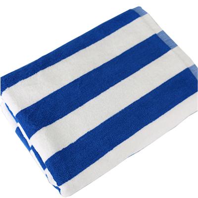 China Supplier Highly Absorbent Child Safe Good Quality Hut Stripe Cotton Beach Towel/Bath Towel for sale