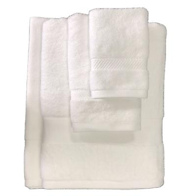 China Factory Child Safe Supply Cotton Terry Famous Hotel Towel Set Pure Running Bathroom for sale