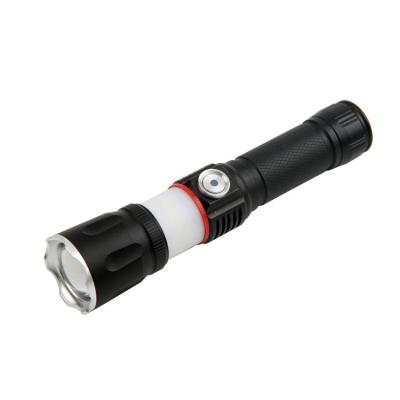 China Aluminum Alloy Zoomable COB Side Light T6 Industrial Portable Rechargeable Magnet Led Flashlight For Work for sale