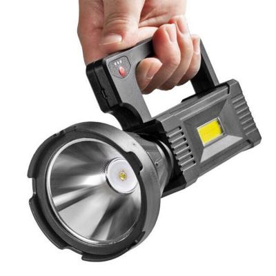 China 50 Meters ABS 95108-ABS PS Range USB Rechargeable Cheap Plastic Cob Led Spotlight for sale