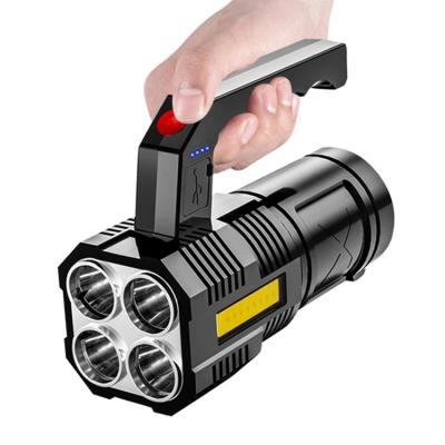 China Portable Rechargeable Flashlight/Search Flashlight Rechargeable Camping Led Search Light Handheld Flashlight for sale