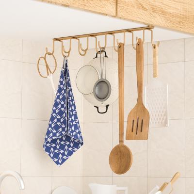 China Sustainable Storage Organizer Rack and Scarf Hanging Hook Rack Under Cabinet,for Kitchen Bathroom and Office,Without Drilling and pasting for sale