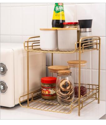 China Sustainable multilayer Spice Rack commodity shelf for Kitchen Organizer  and Storage Bathroom Shelf Organizer Rack Cosmetics storage rack for sale