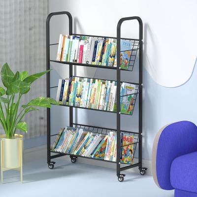 China Adjustable (height) Floor-Standing metal Mobile Vinyl Record Storage Rack and LP Storage Shelf,Magazine Book and Files Organizer,Office Furniture for sale