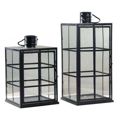 China Hot Selling Wholesale Modern Elegant Luxury Outdoor Home Decoration Metal Lantern Candle Holders for sale