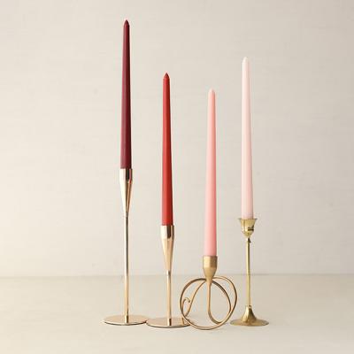 China Long Pole Scented Wedding Banquet 30cm Smokeless Paraffin Candles Colorful 4Pcs for sale