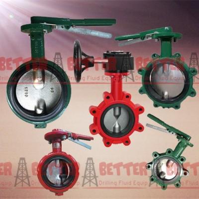 China BETTER Long Neck Butterfly Valves MUDKING DEMCO NE-C Type Butterfly Valve Ductile Iron Cast Iron Body NBR Seat for sale