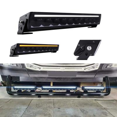 China Diecast aluminum housing light bar 13inch 20inch 60w bumper 100w 4x4 drive Atv led 12V IP68 R112 Off Road drl led light bar for sale