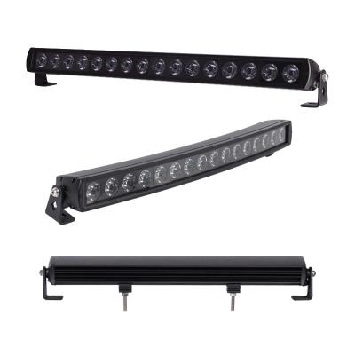 China auxiliary single row 27inch 160W straight and curved LED light bar 12v 24v waterproof bright 4x4 led offroad light bar 27inch for sale