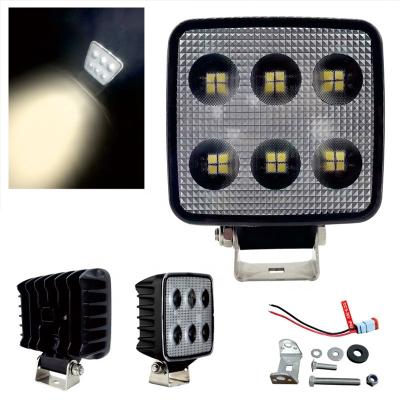 China 36w Slim Waterproof Square Flood Light 12v LED Car Work Light Square Work Light For Trucks Tractors Offroad Marine Excavators 107*129*47.7 mm for sale