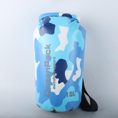 China Popular Waterproof Camouflage Color Dry Bag Ocean Package Roll Up Transparent Bag 2L, 5L, 10L, 15L, 20L, 30L Camouflage Bag PVC Pattern for sale