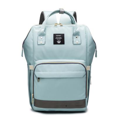 China Multifunctional Customized Waterproof Large Capacity Backpack Mommy Bag Take Out Diaper Bag Fashion Baby Waterproof Diaper Bag for sale