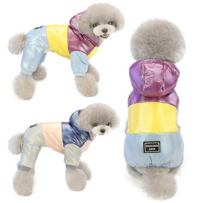 China Sustainable Wholesale Pet Clothing Dog Clothes Fashion Windproof Dog Jackets Winter Warm Fleece Lined Pet Coats For Puppy for sale