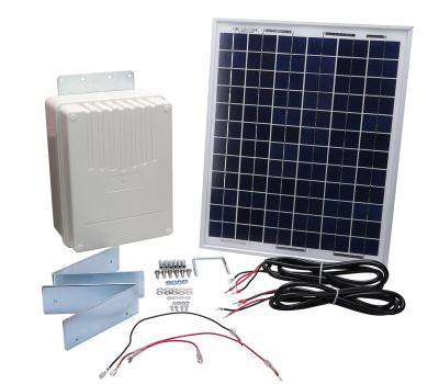 China Null solar panel system with 2 batteries for gate automation for sale