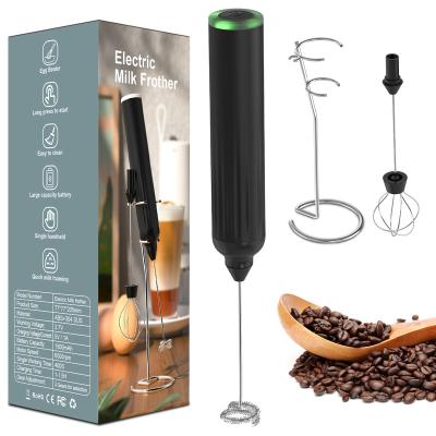 China Morden's New Double Beater High Power Electric Milk Foamer Frother Foam Maker Luxury Handheld Frother Frother for sale