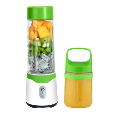 China Car Mini Blender Electric Portable Juicer Mixing Cup made with BPA free material, two bottles for sale