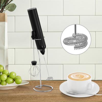 China With Frother Rechargeable Electric Handheld Foam Mixer Factory Design USB Milk Coffee Electric Whisk for sale