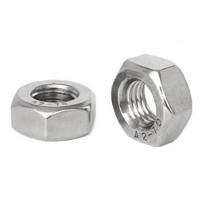 China Heavy Industry Stainless Steel A2-70 Hex Nut for sale