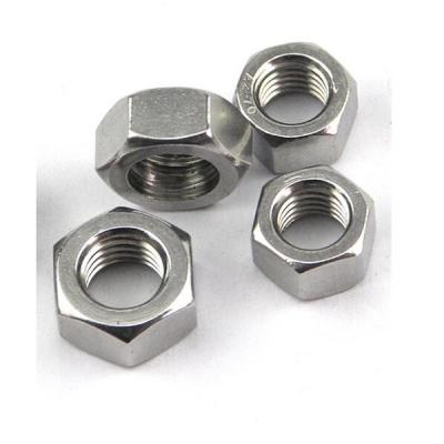 China Heavy Industry Factory Sale DIN934 Stainless Steel Hex Nut 304 M8 for sale