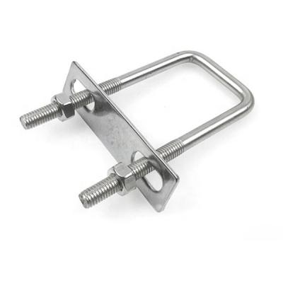 China Stainless Steel Square M10 U Bolt With Nuts for sale