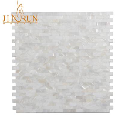 China White pearly parquet shell plate mosaic for sale