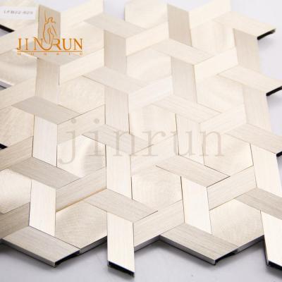 China Decorative Parquet Slab Frames Backsplash Slab Copper Mosaic for sale