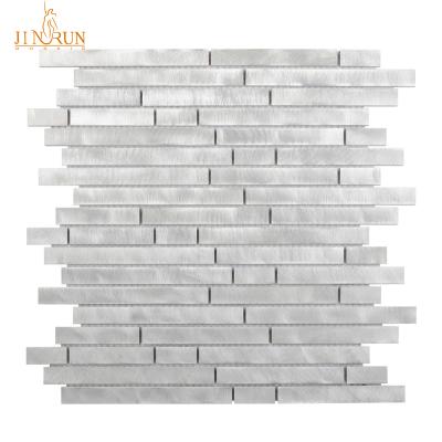 China Parquet Metal Stainless Steel Mosaic Slab Back Splash For Kitchen for sale