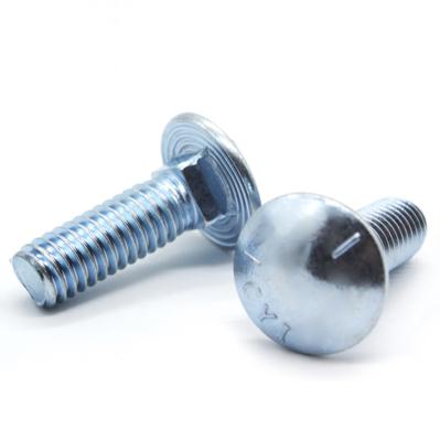 China Fully Stocked Square Round Head Neck Customized Large Square Neck Hole Joint Round Head Carriage Bolt for sale