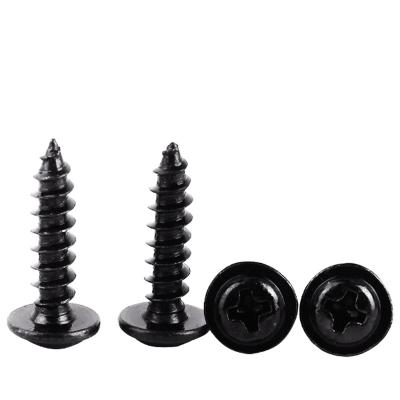 China Wafer Head C1023A Zinc Steel Material Black Phosphated SDS Wafer Phillips Head Self Tapping Screw for sale