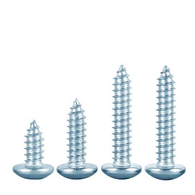 China Pan Hot Selling Steel Structure Screws Self Tapping Pan Zinc Galvanized Head Screws, Blue And White, Support Customization for sale