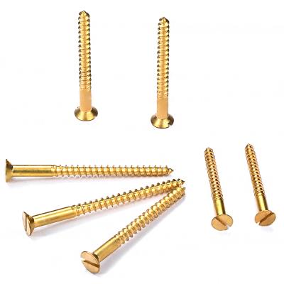 China Hot Selling Oval Customized Latest Design Machine Wood Furniture Custom Brass Screw for sale